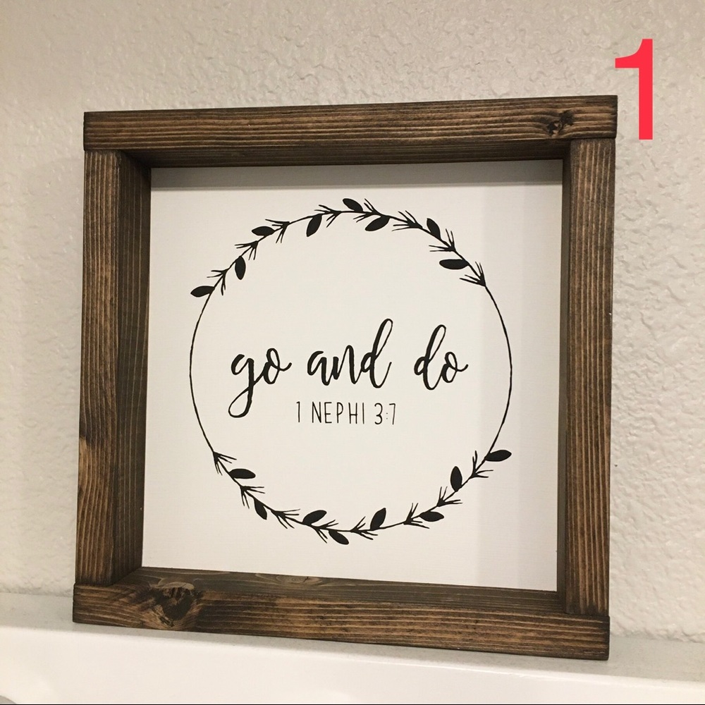Go and Do- farmhouse sign